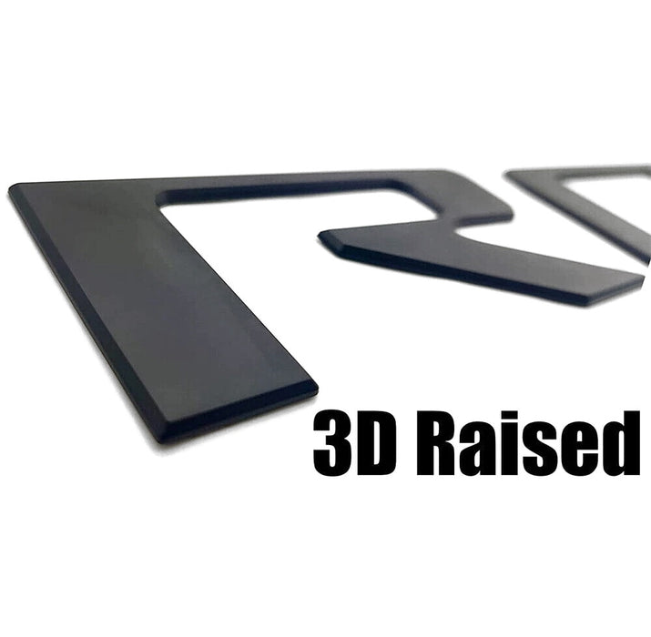 Matte Black Finish 3D Raised Tailgate Letter Pieces For 2019-26 Silverado Trucks