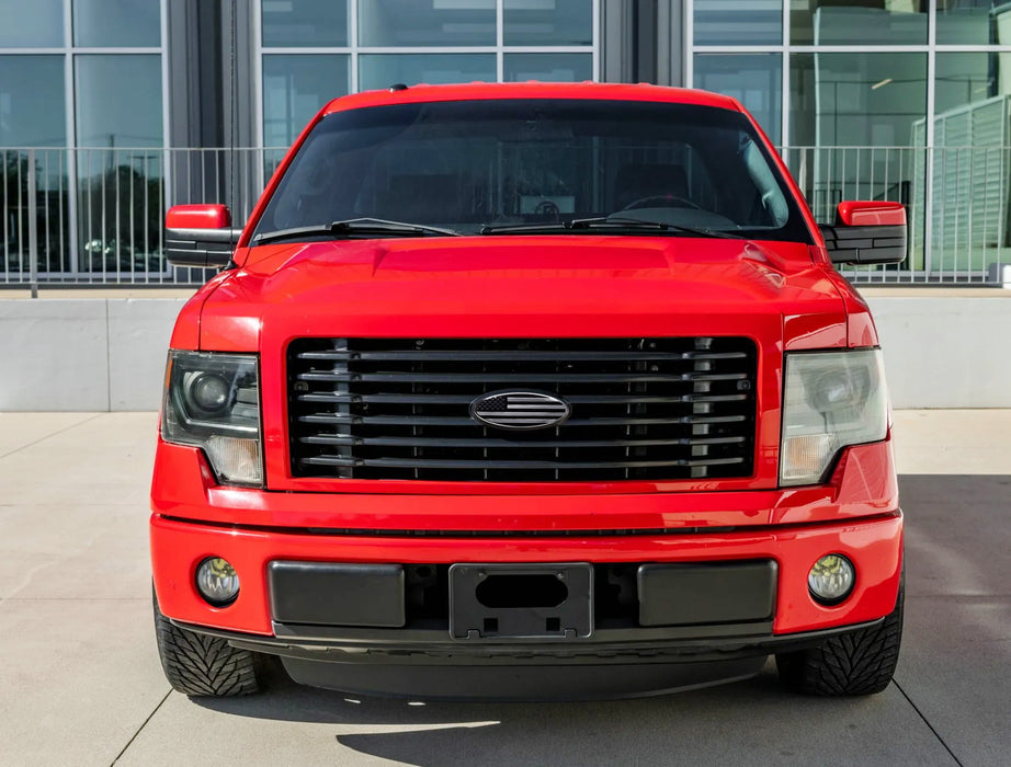 9" Black/Chrome US Flag Grille Emblem Badge For Ford F150 F250 Edge Explorer etc