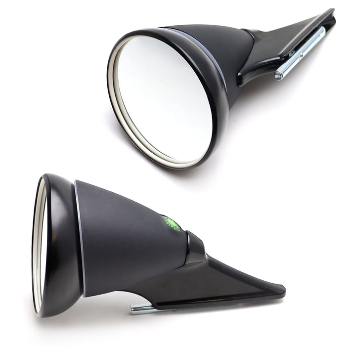 Black Retro Style Universal Vintage, Cafe Racer, JDM, Euro Car Rear View Mirror