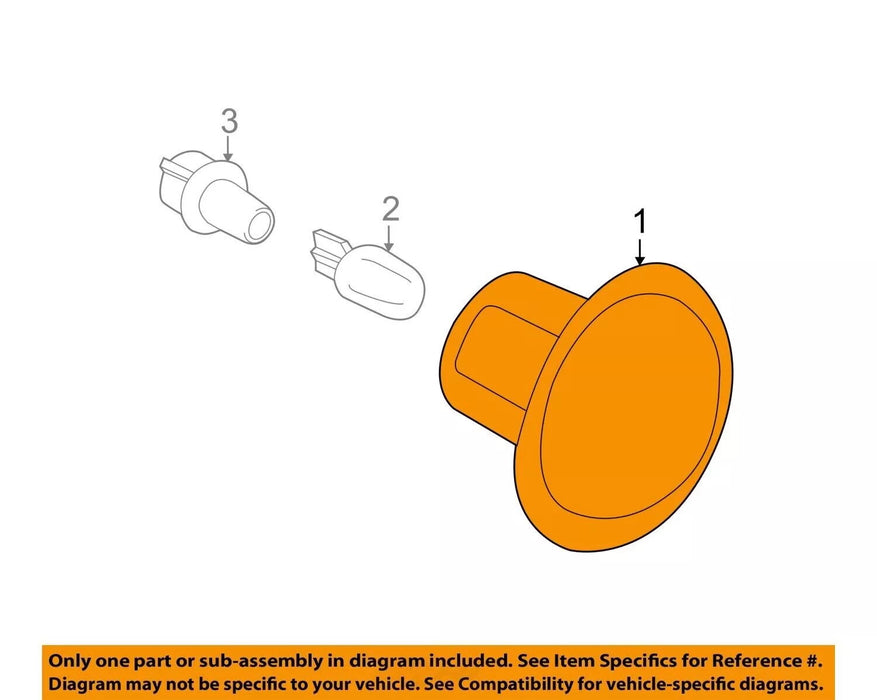 Clear Lens Round Shape Amber Full LED Side Markers For Ford Transit Connect Van