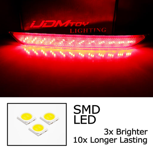 Full LED Tail/Brake/Sequential Blink Bumper Reflectors For Honda 16-17 Accord 4d