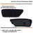 Black-Out Lens Rear Bumper Reflectors For 11-20 Jeep Grand Cherokee WK2, Compass