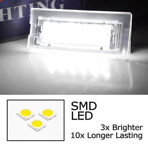 White Full LED License Plate Lights Kit For BMW 99-03 E39 5 Series Touring Wagon