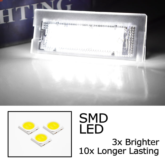 White Full LED License Plate Lights Kit For BMW 99-03 E39 5 Series Touring Wagon