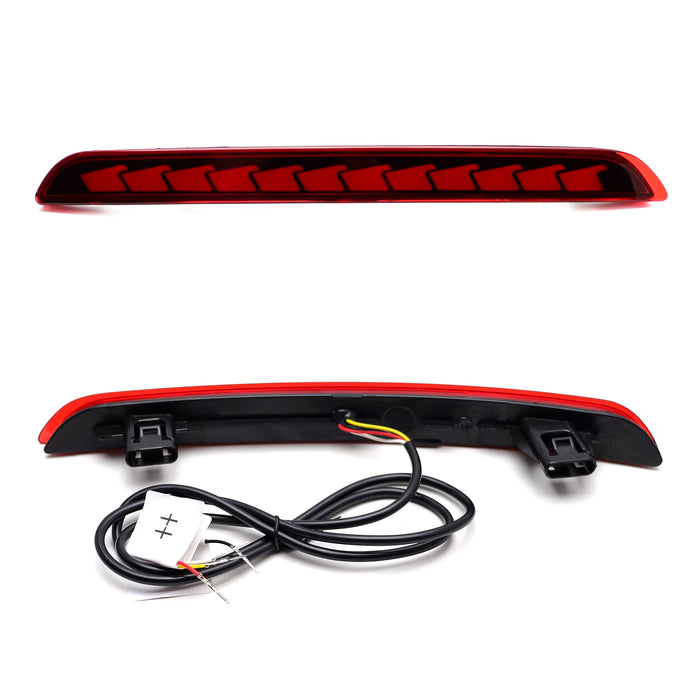Full LED Bumper Reflector Brake/Sequential Signal Light For Honda 22+ Civic 4Dr