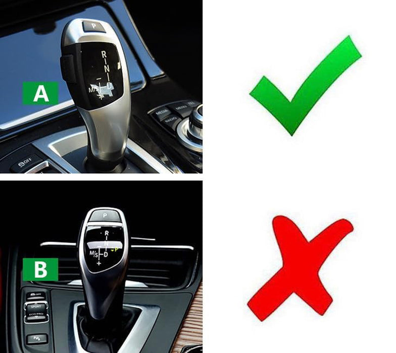 Silver Shift Knob P Button Cover Trim For BMW Fxx 3 4 5 6 X3 X5 X6 Standard Trim