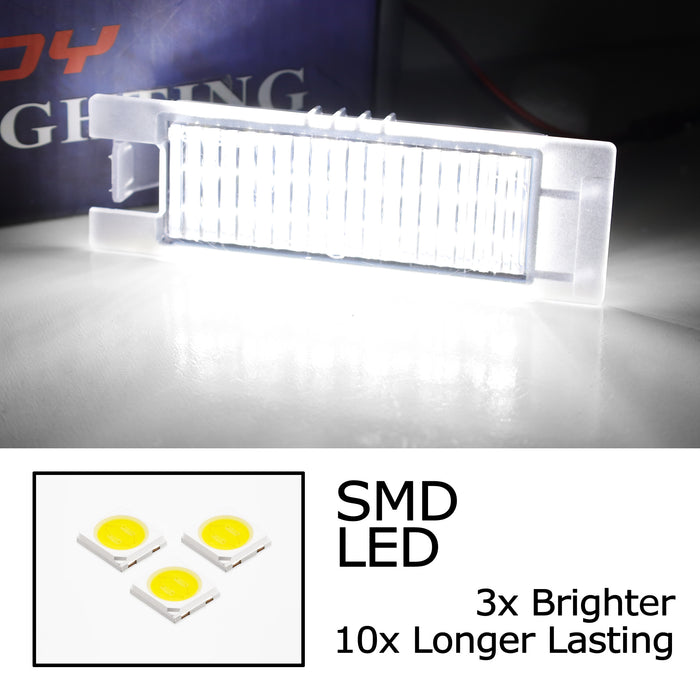 Xenon White 18-SMD Full LED License Plate Light For Chrysler 2001-10 PT Cruiser