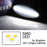 Smoked Lens White LED Rear Bed Side Marker Lamps For 08-14 Chevy GMC 2500 3500HD