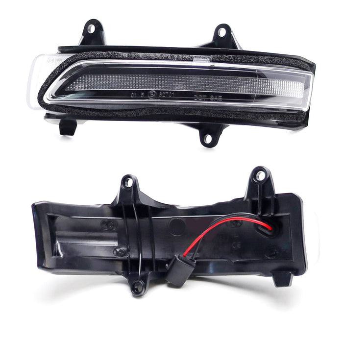 Clear Lens Full LED Sequential Side Mirror Light For Toyota 2013-21 Land Cruiser