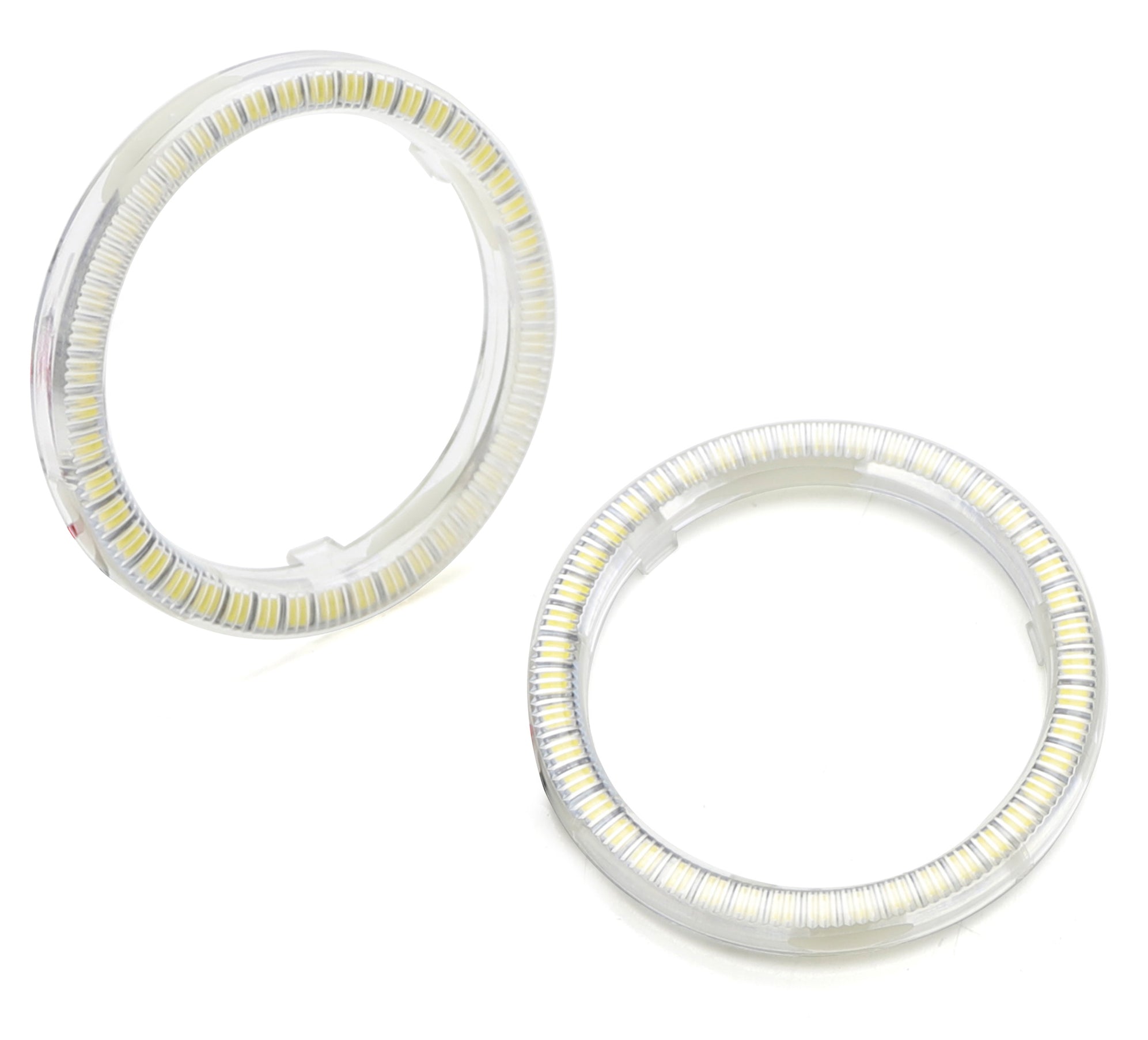 Pair 75mm Super Red LED Headlamp/Fog Retrofit Decoration Halo Ring Lig ...