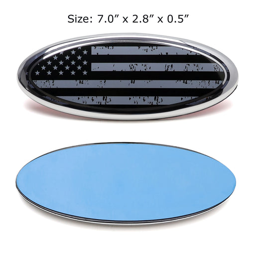 7" Distressed US Flag Grille Emblem Badge For Ford F150 F250 Escape Explorer…