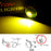 15W JDM Yellow High Power LED L1B Fog Light Bulbs For Honda/Acura/Toyota/Lexus