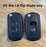 Carbon Fiber Silicone Key Cover For Land Rover LR3 Range Rover Flip Blade Key