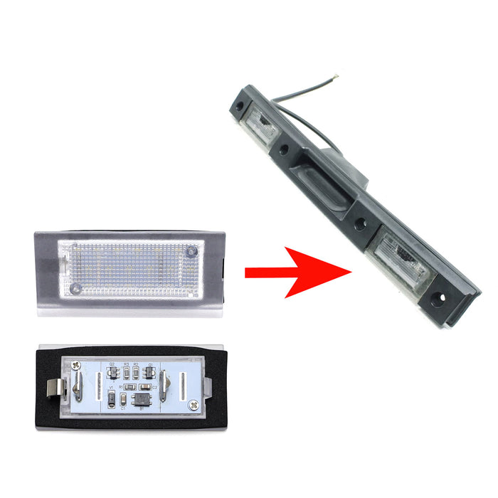 White 18-SMD Full LED License Plate Lights Kit For 2003-2012 L322 Range Rover