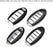 Black/Red Carbon Pattern Hard Key Cover For Nissan Infiniti Oval Shape Smart Key