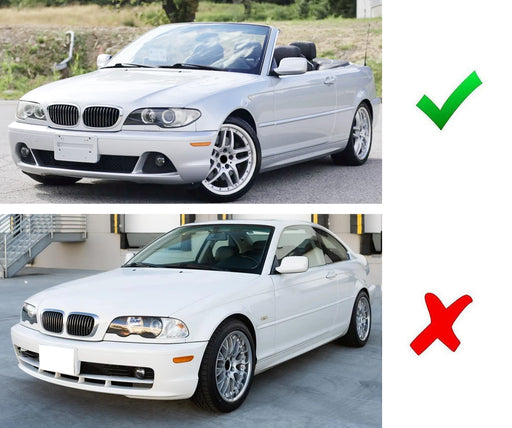 Euro Smoke Front Bumper Side Marker Reflex For BMW E46 2004-06 325CI 330CI Coupe