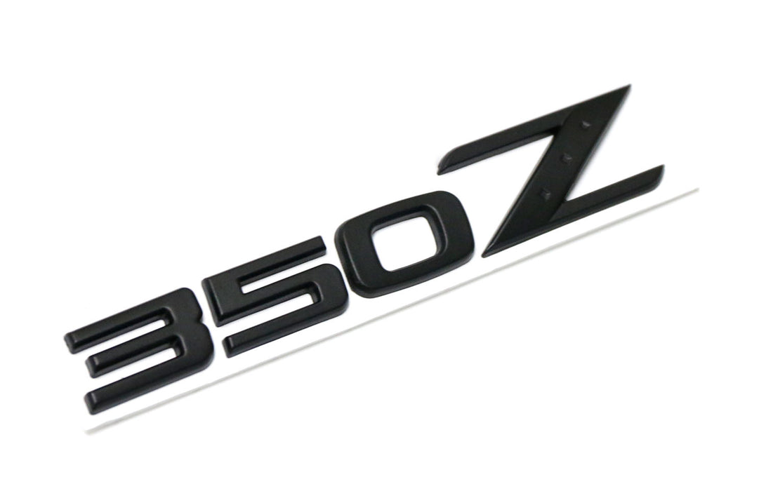 Matte Black Finish 3D Raised Trunk Lid Letter Pieces For 2003-08 Nissan 350Z Z33