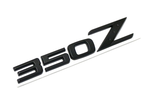 Matte Black Finish 3D Raised Trunk Lid Letter Pieces For 2003-08 Nissan 350Z Z33