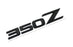 Matte Black Finish 3D Raised Trunk Lid Letter Pieces For 2003-08 Nissan 350Z Z33