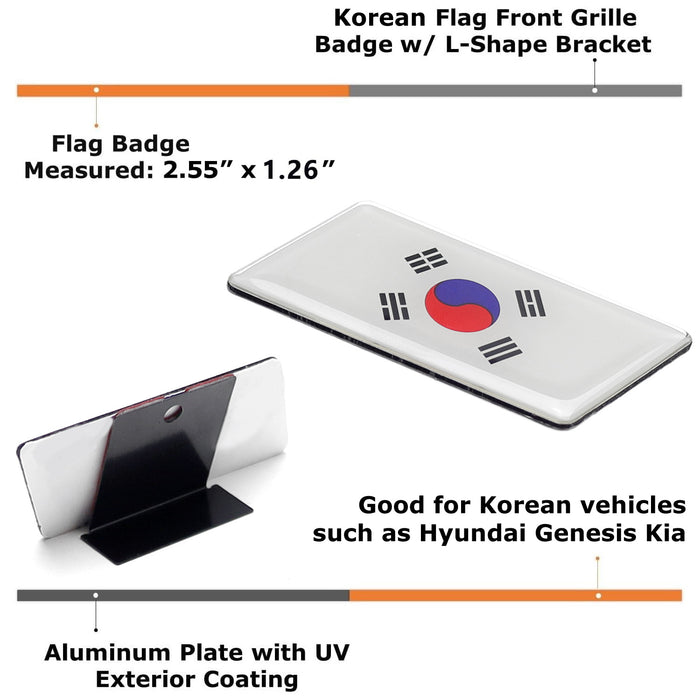 KDM Korea Taegukgi Emblem Grille or Trunk Emblem Badge For Hyundai Kia Genesis