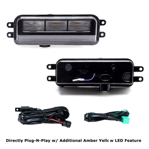 OE-Spec White/Amber Dual-Color LED DRL/Fog Kit For Toyota Tundra Tacoma 4Runner