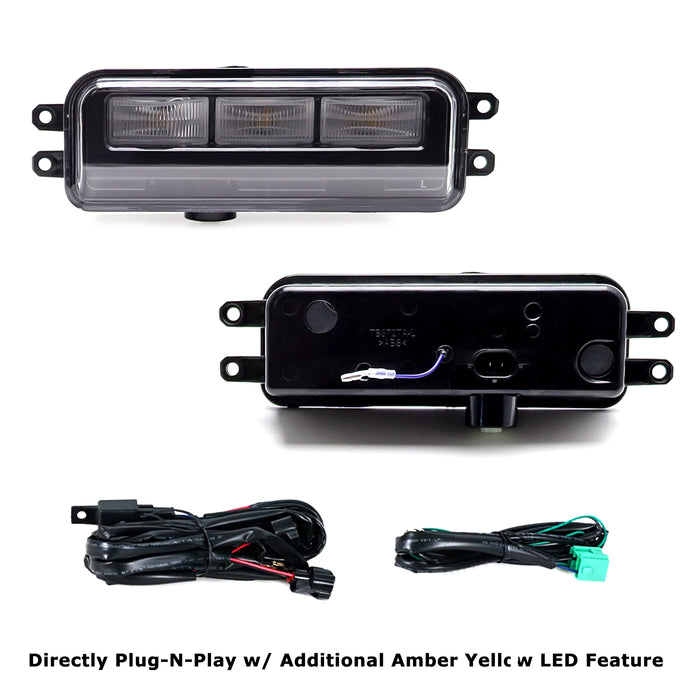 OE-Spec White/Amber Dual-Color LED DRL/Fog Kit For Toyota Tundra Tacoma 4Runner