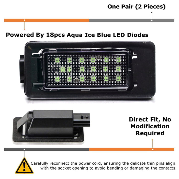 Ice Blue Full LED License Plate Light For 20-up Nissan Altima Sentra Versa Rogue