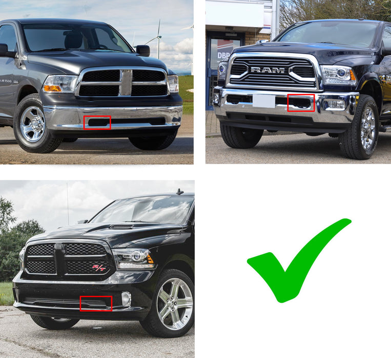 Lower Bumper Mount Fit Yellow SR-Mini LED Light Bar Kit For 11-18 Dodge RAM 1500