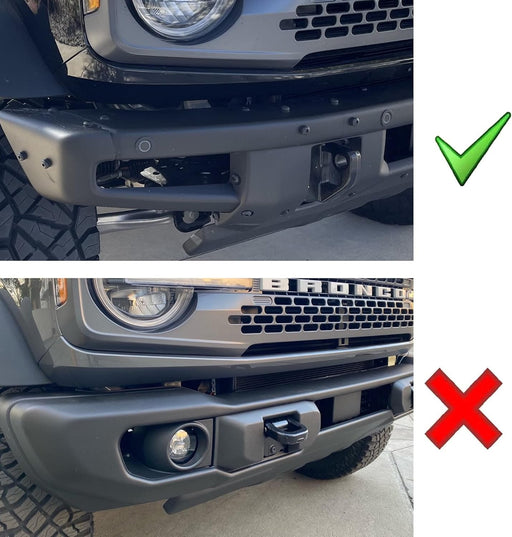 Raptor Style Dual-Pod White/Amber Switchback LED DRL For Bronco Modular Bumper