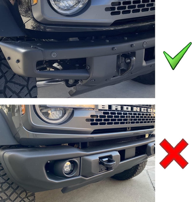 Raptor Style Dual-Pod White/Amber Switchback LED DRL For Bronco Modular Bumper