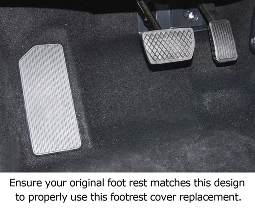 OE-Spec Track Design Silver Rest Dead Pedal Cover For Honda 18+ Accord 10 11 Gen