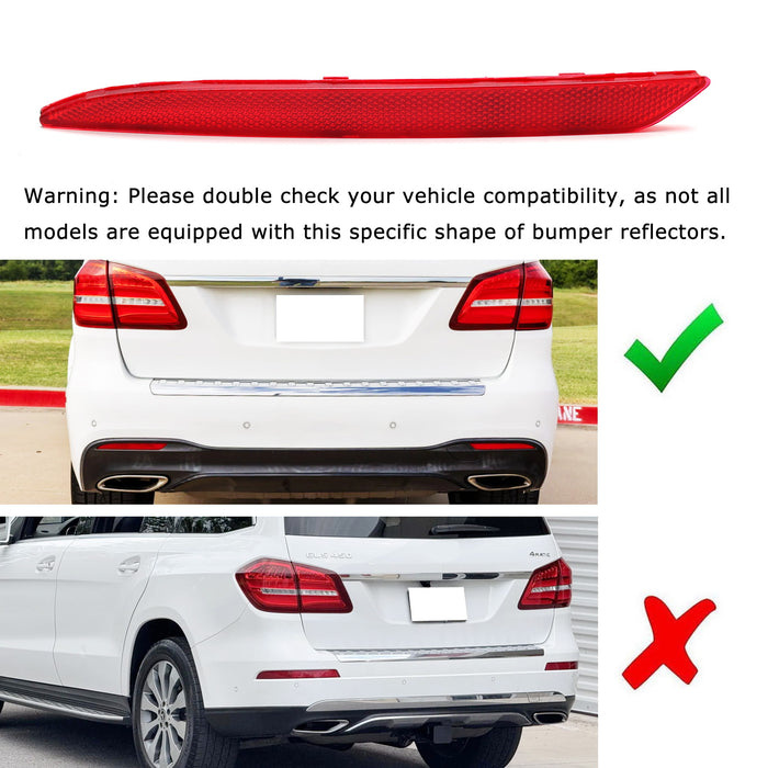 OE-Spec LH RH Red Lens Rear Bumper Reflector For Mercedes-Benz S GLE GLS Class