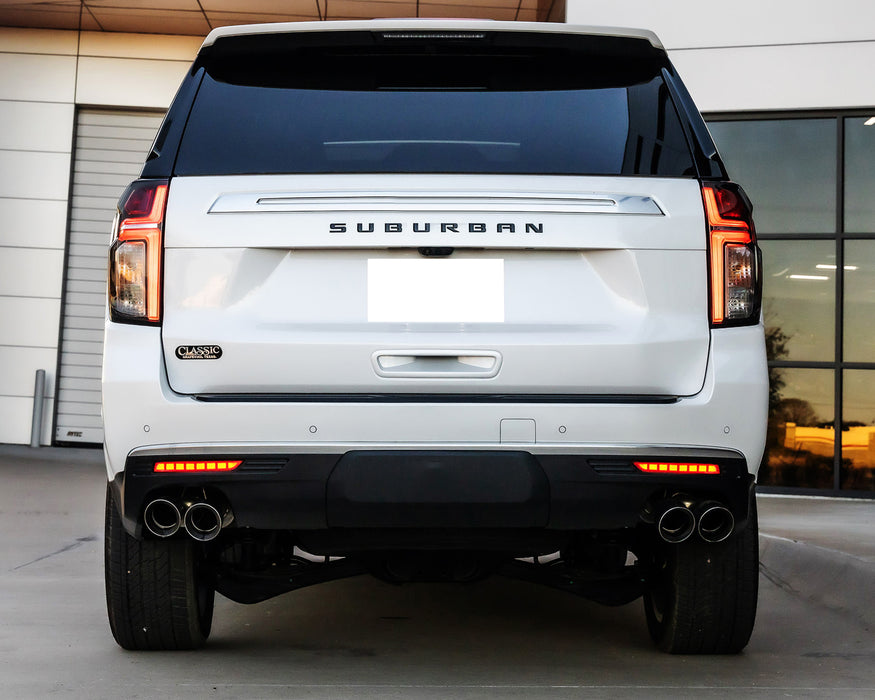 Smoked Lens Full LED Rear Bumper Reflectors For Chevy 21-24 Suburban/Tahoe Yukon
