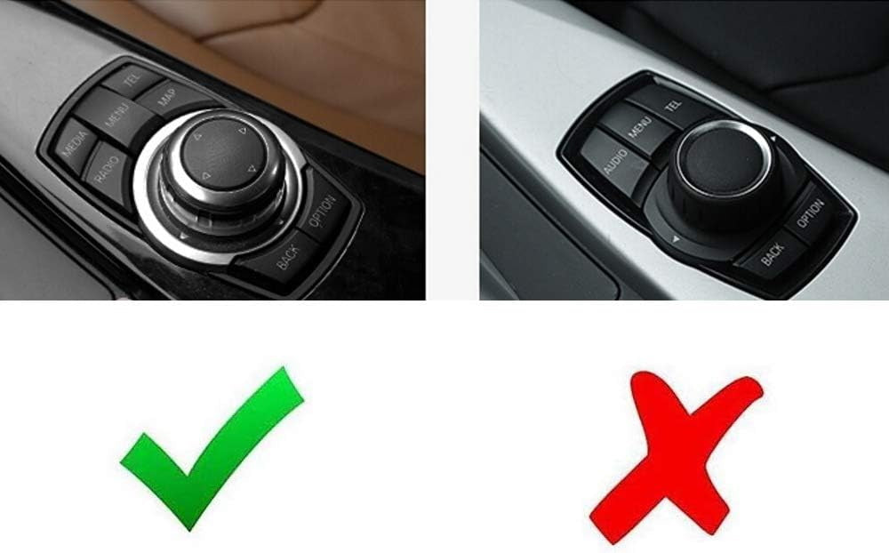 Crystal Large Knob Cover For BMW 1 2 3 4 5 7 X Multimedia iDrive 7-Button Cover
