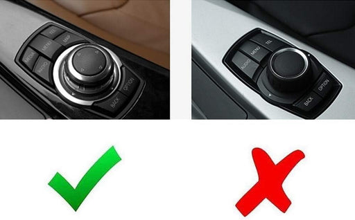 Crystal Large Knob Cover For BMW 1 2 3 4 5 7 X Multimedia iDrive 7-Button Cover