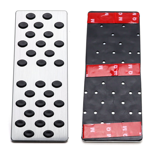 Racing Design Silver Rest Dead Pedal Cover For Benz C E CLS GLC GLE ML GLS Class