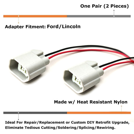 OE-Spec Power Cord Wire Harness For Ford License Plate Light, Chevy Side Markers