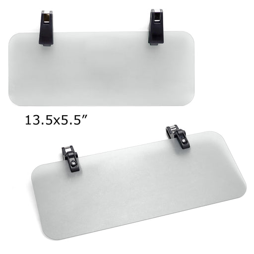 Dark Tinted Anti-Glare Polarized UV Guard Sunvisor Extender For Car Truck SUV RV