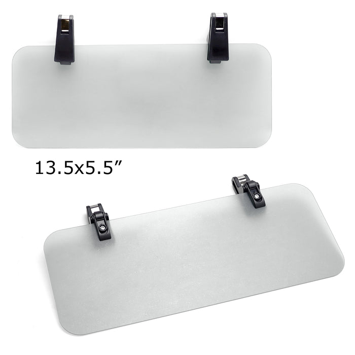 Dark Tinted Anti-Glare Polarized UV Guard Sunvisor Extender For Car Truck SUV RV