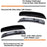 Smoked Lens Front/Rear Blue LED Strip Side Marker Lights For 15-23 Dodge Charger