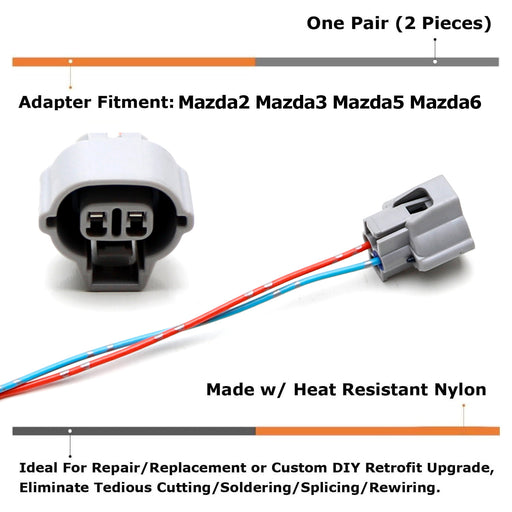 OE-Spec Side Marker Light Power Cord Wire Harness For Mazda2 Mazda3 Mazda5 MPV