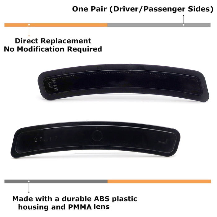 Euro Smoke Front Bumper Side Marker Reflex For BMW 2022-up G26 i4 4s Gran Coupe