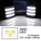 4x Smoke Lens White LED Strip Front Side Markers For Suburban K1500 C1500 Blazer