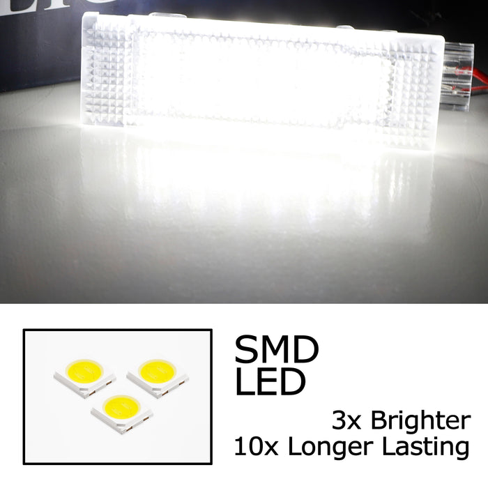 White Full LED Door Step Courtesy Lights For Dodge Challenger Maserati Alfa Fiat