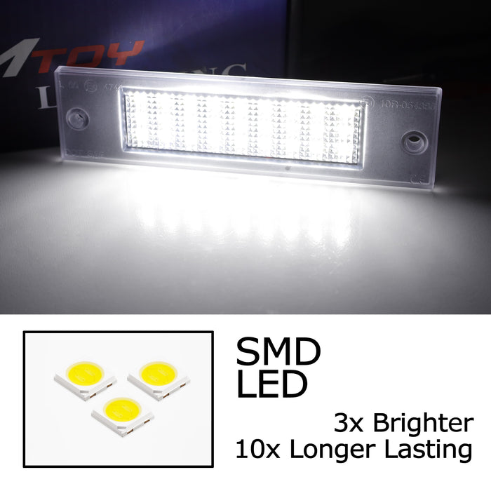 White Full LED License Plate Light For Durango Intrepid 300M Sebring Liberty etc