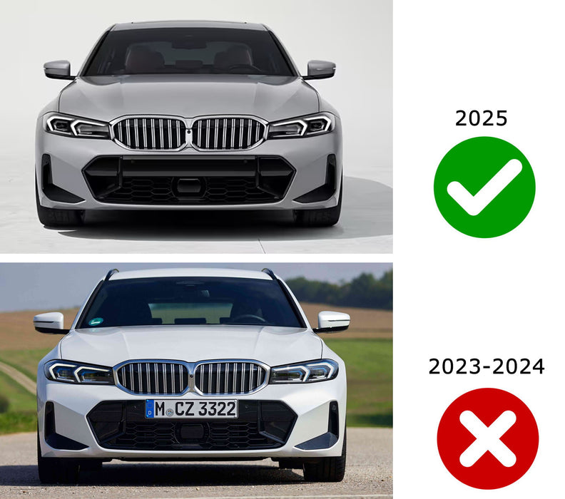 M-Color Stripe Grille Insert Trims For 25+ BMW G20 3 Series LCI Standard 8-Beam