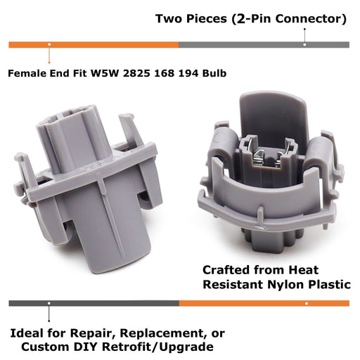 License Plate Light Bulb Retainer Holders For Honda Accord Civic CRV HRV Odyssey