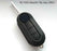 Black Honeycomb Pattern Silicone Key Fob Cover For Fiat 500 Abarth Folding Key