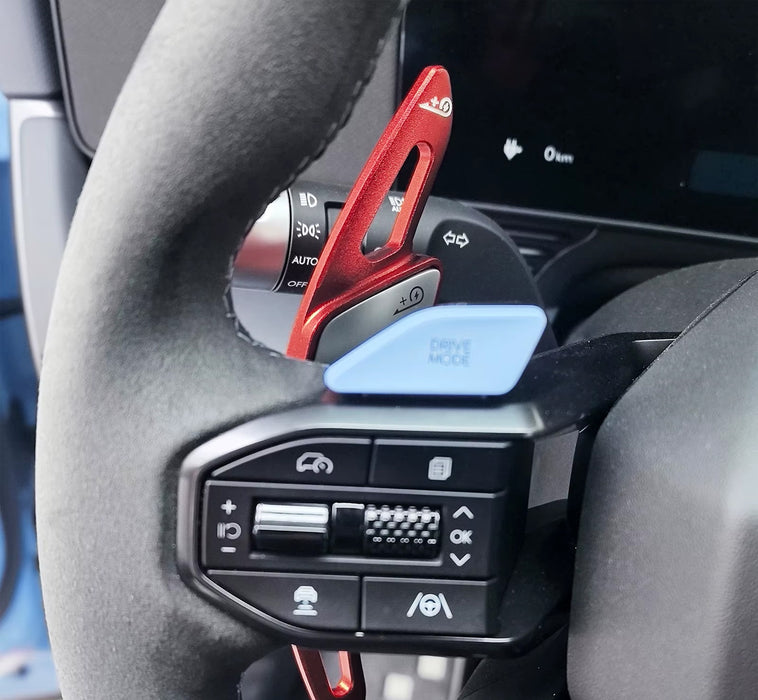 Red Aluminum Larger Paddle Shifter Extensions For Hyundai 2024-up Ioniq 5 N 6 N