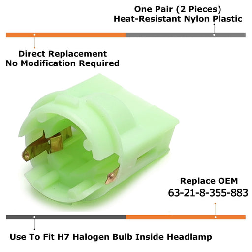 P21W Taillight Bulb Retainer Holder Adapters For BMW E30 E34 E32 3 5 7 E71  X6